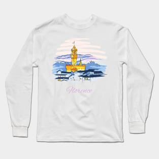 Palazzo Vecchio in Florence, Tuscany, Italy Long Sleeve T-Shirt